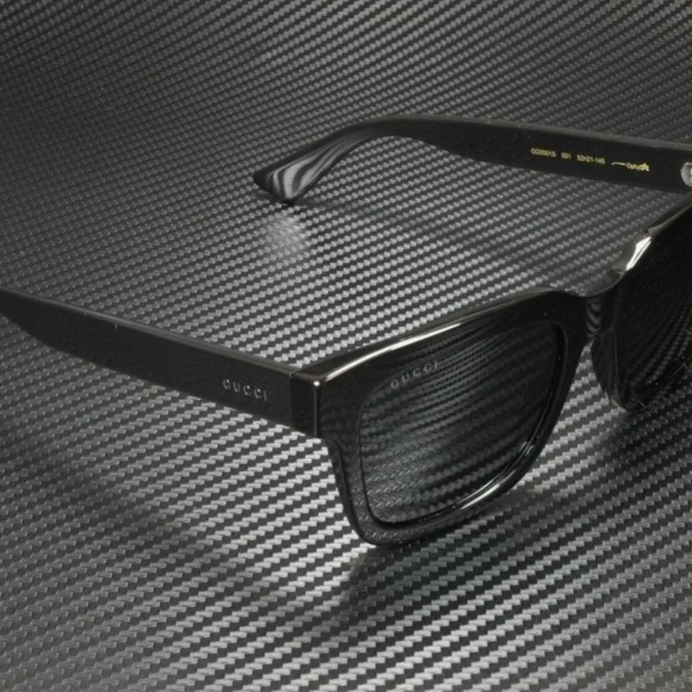 NEW Gucci Men's Black Smoked Sunglasses
